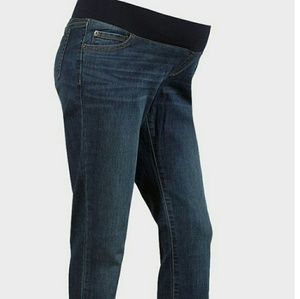 Jeans De Maternité Liz Lange - Femme, Taille 4, Bleu Denim Délavé, Jambe Droite, Neuf